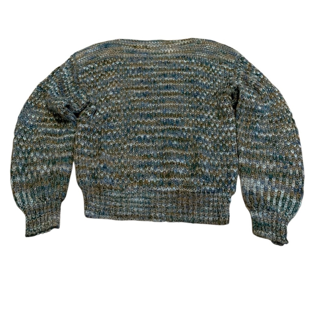 Vintage 80s LePret Chunky Knit Balloon Sleeve Sweater M